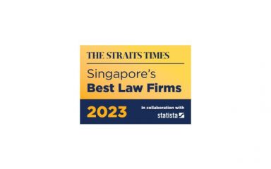 BR Law awarded Straits Times Singapore's Best Law Firms 2023